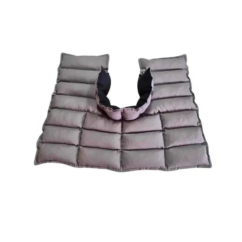 Grey Neck & shoulder wheat bag Flat lay