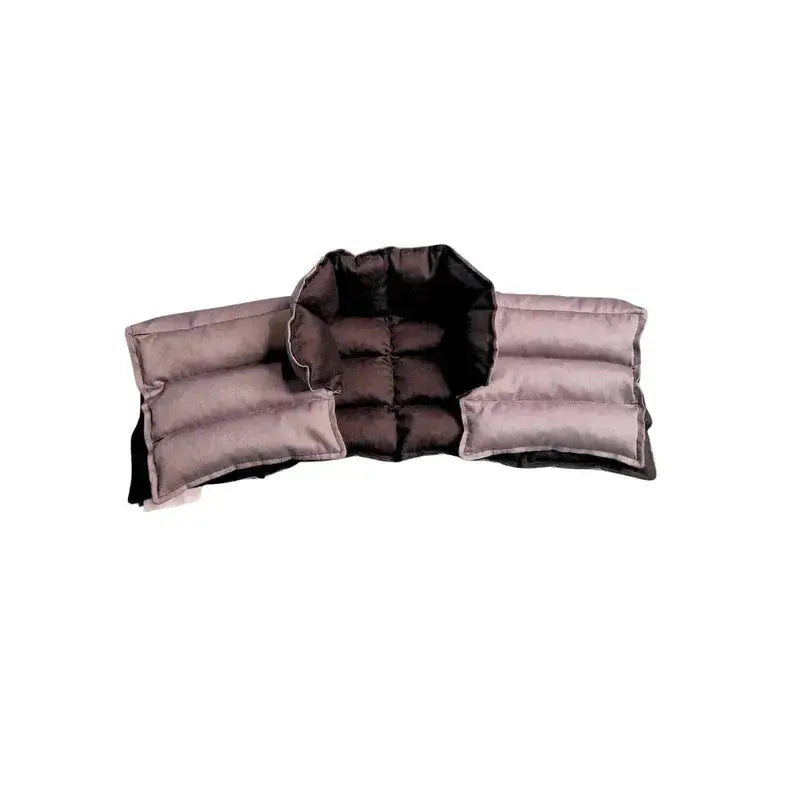 Grey Neck & shoulder wheat bag Flat lay folded