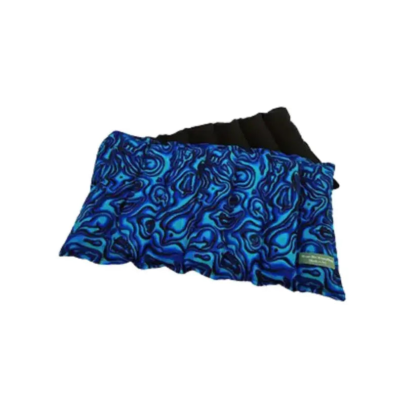 Kiwi paua neck wheat bag folded in half