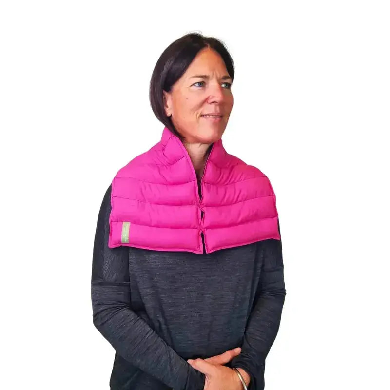 Fuchsia neck wheat bag front