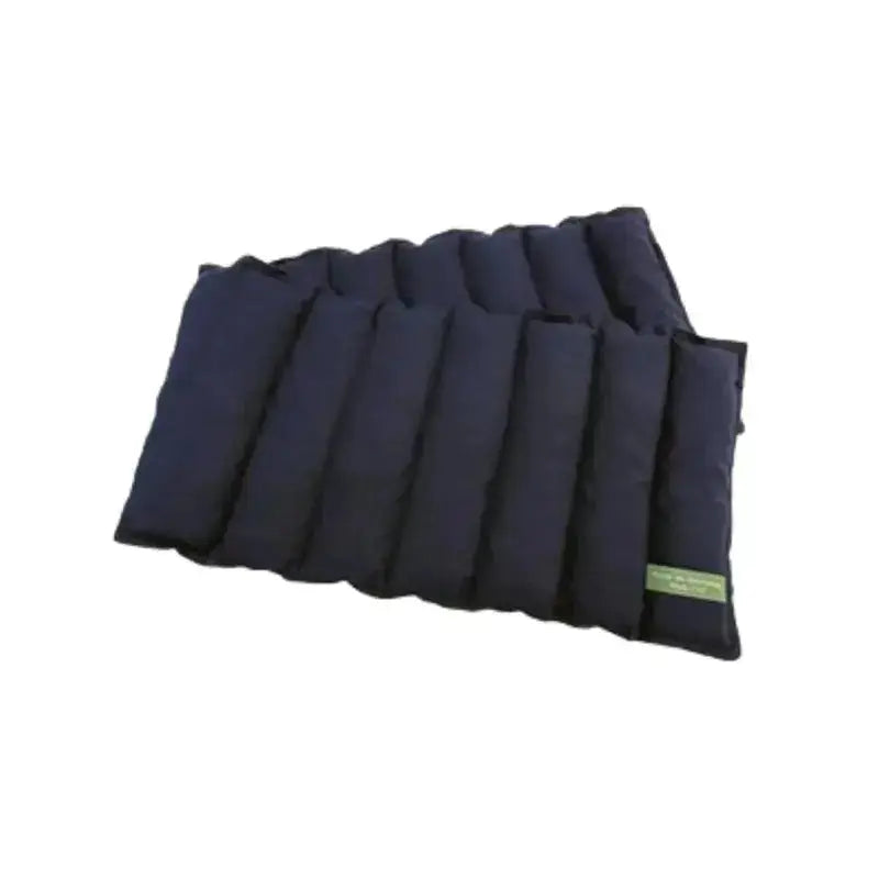 Navy neck wheat bag folded