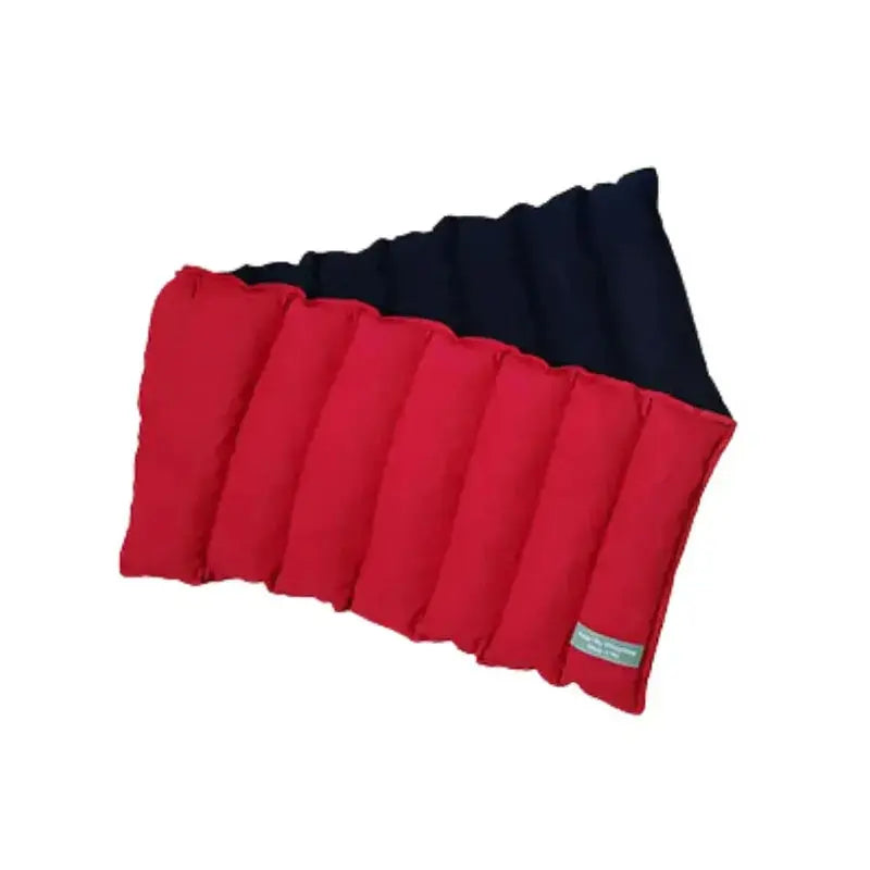 Red neck wheat bag folded