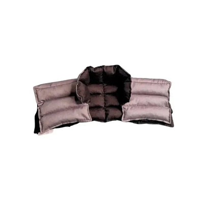Grey Neck & shoulder wheat bag Flat lay folded
