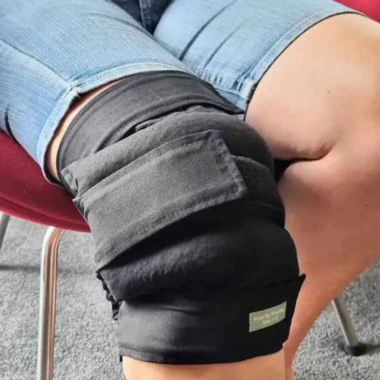 Knee wheat bag to soothe knee pain