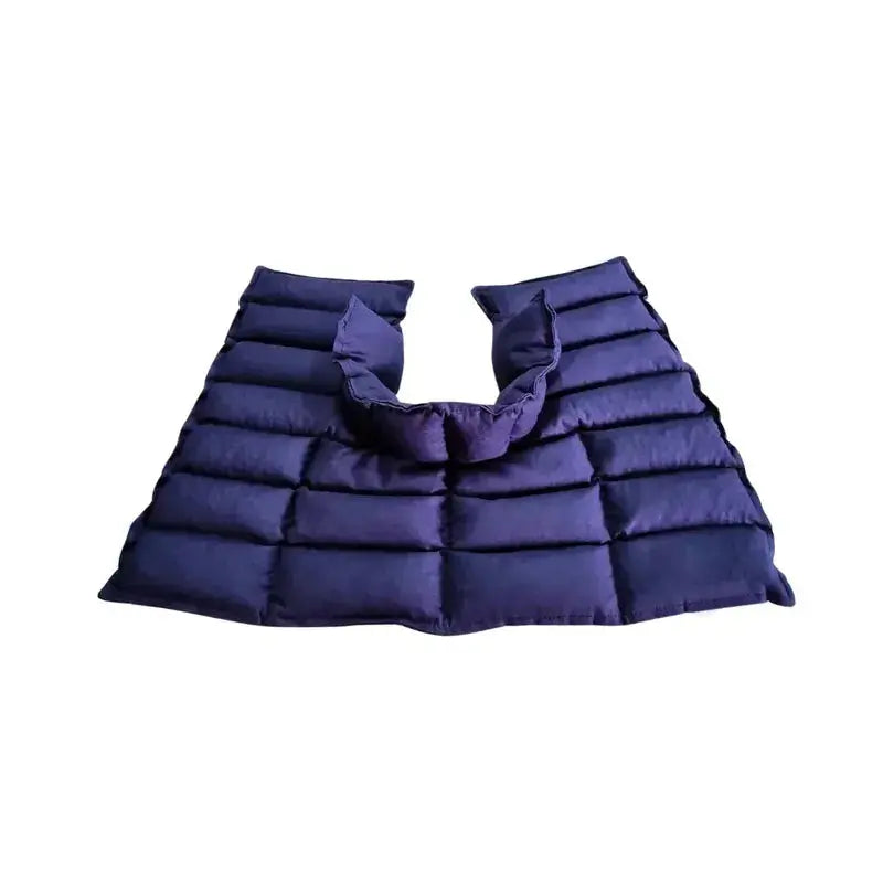 Navy Neck & shoulder wheat bag Flat lay