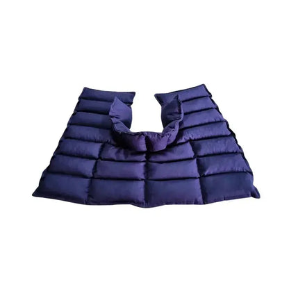 Navy Neck & shoulder wheat bag Flat lay