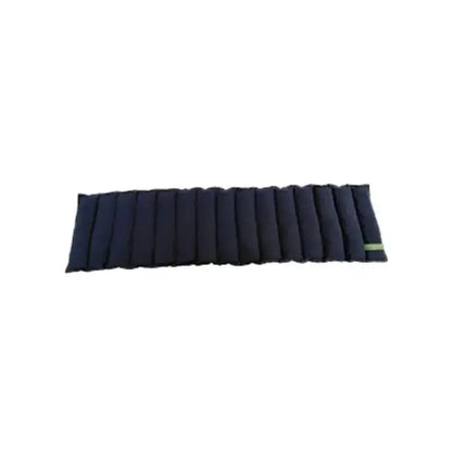 Navy neck wheat bag flat lay