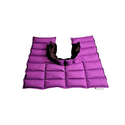 Purple Neck & shoulder wheat bag Flat lay